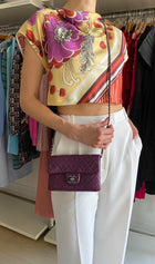 Chanel Purple Mineral Nights Quilted Lambskin Mini Flap Bag
