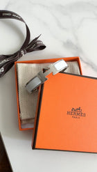 Hermes Clic H Bracelet White / PHW - PM