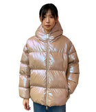 Moncler Pink Glossed Frasne Puffer Jacket - 3 / L / US 10-12