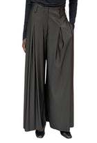 Giorgio Armani Brown Jersey Wide Leg Trousers - 44 / US 8