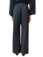 Brunello Cucinelli Black Wide Drawstring Trousers - M