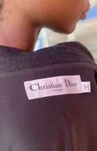 Christian Dior Black Wool Corset Long Coat - FR 40 / US 8