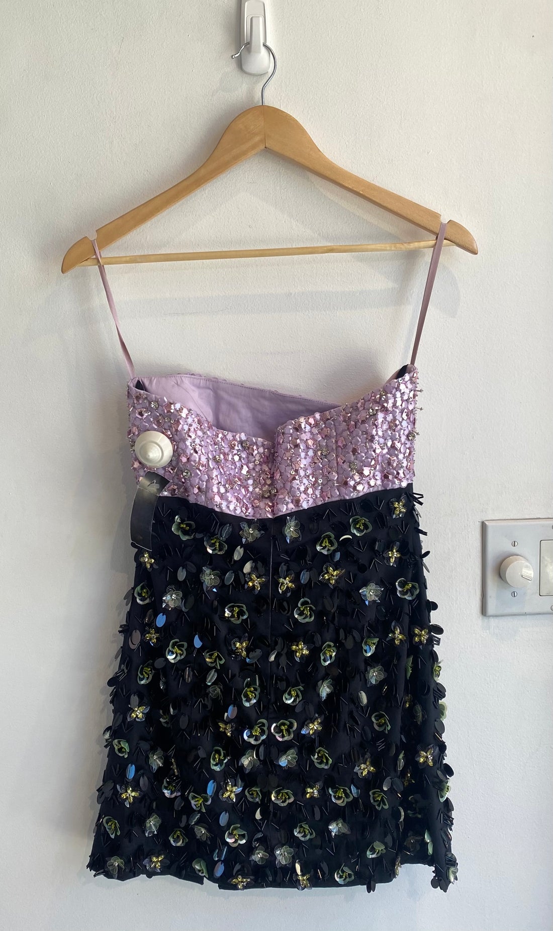 Des_Phemmes Floral Sequin Mini Dress