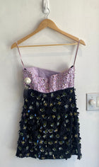 Des_Phemmes Floral Sequin Mini Dress