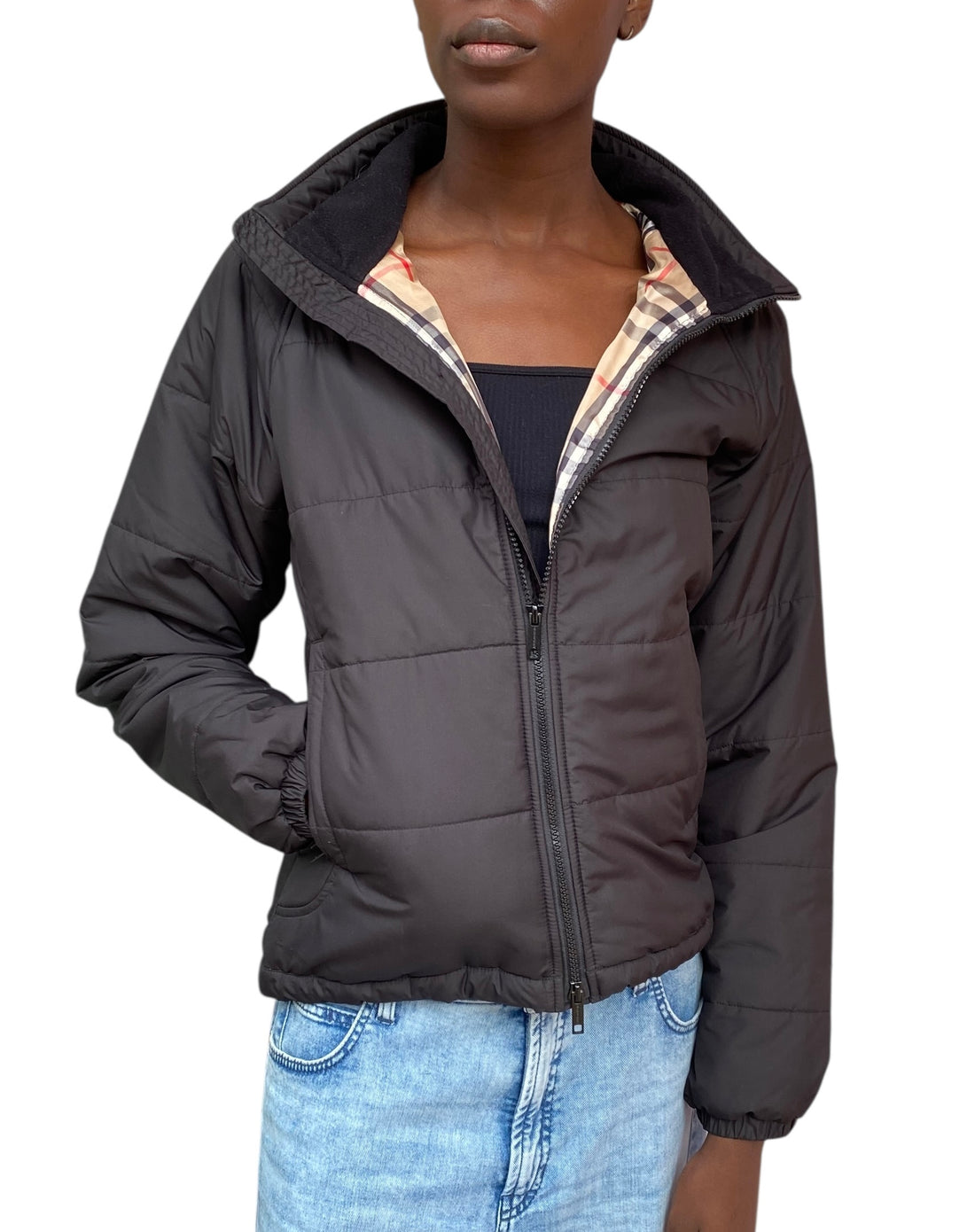 Burberry Black Lightweight Nylon Puffer - M / US 4-6