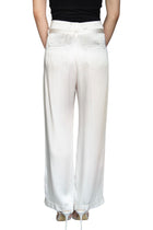 Brunello Cucinelli Ivory Satin Tie Trousers - IT 42 / US 6