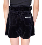 Miu Miu Black Velvet Puff Shorts - 42 / US 6