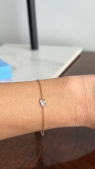 Anita Ko 18k Rose Gold Diamond Palm Leaf Bracelet