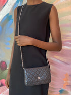 Chanel Black 2019 Classic Leather CC WOC