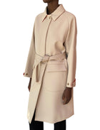 Giorgio Armani Beige Wool Cashmere Car Coat - 42 / US 6