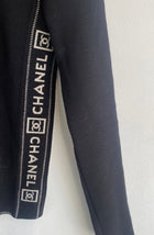 Chanel Sport Black Logo Knit Crewneck