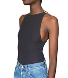 Gucci Black Crystal Logo Swim/ Bodysuit - S