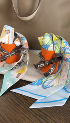 Hermes Silk Twilly - Yellow, Pink, Blue, Lime