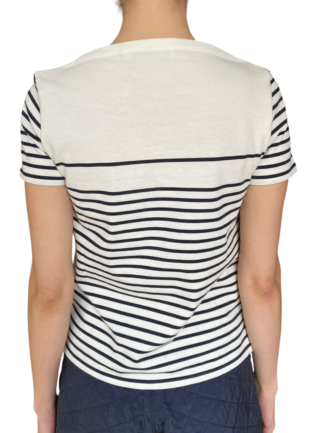 Christian Dior Navy Star Stripe Graphic Short Sleeve Tee - S / US 4-6