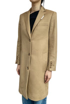 Burberry Tan Bramley Long Wool Coat - US 6