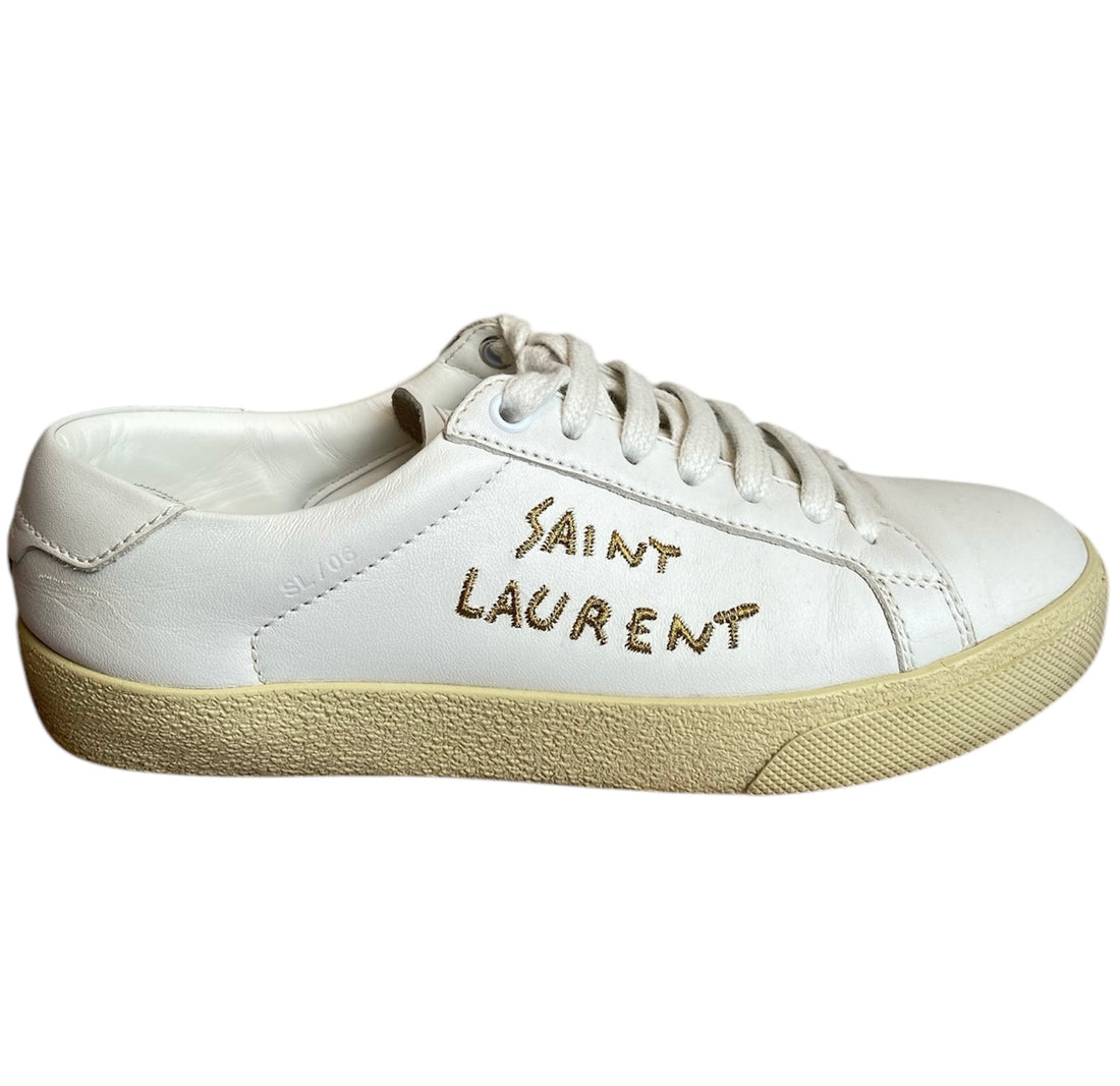 Saint Laurent White Low Sneakers - 36
