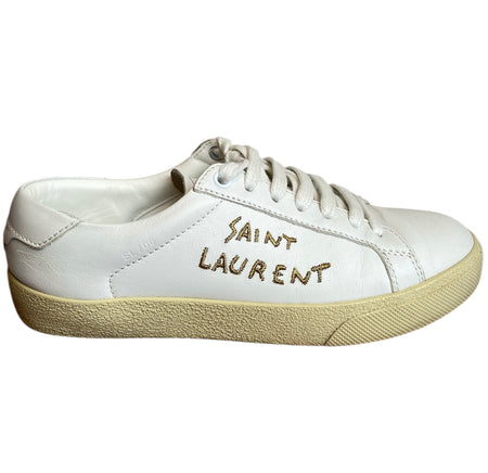 Saint Laurent White Low Sneakers - 36