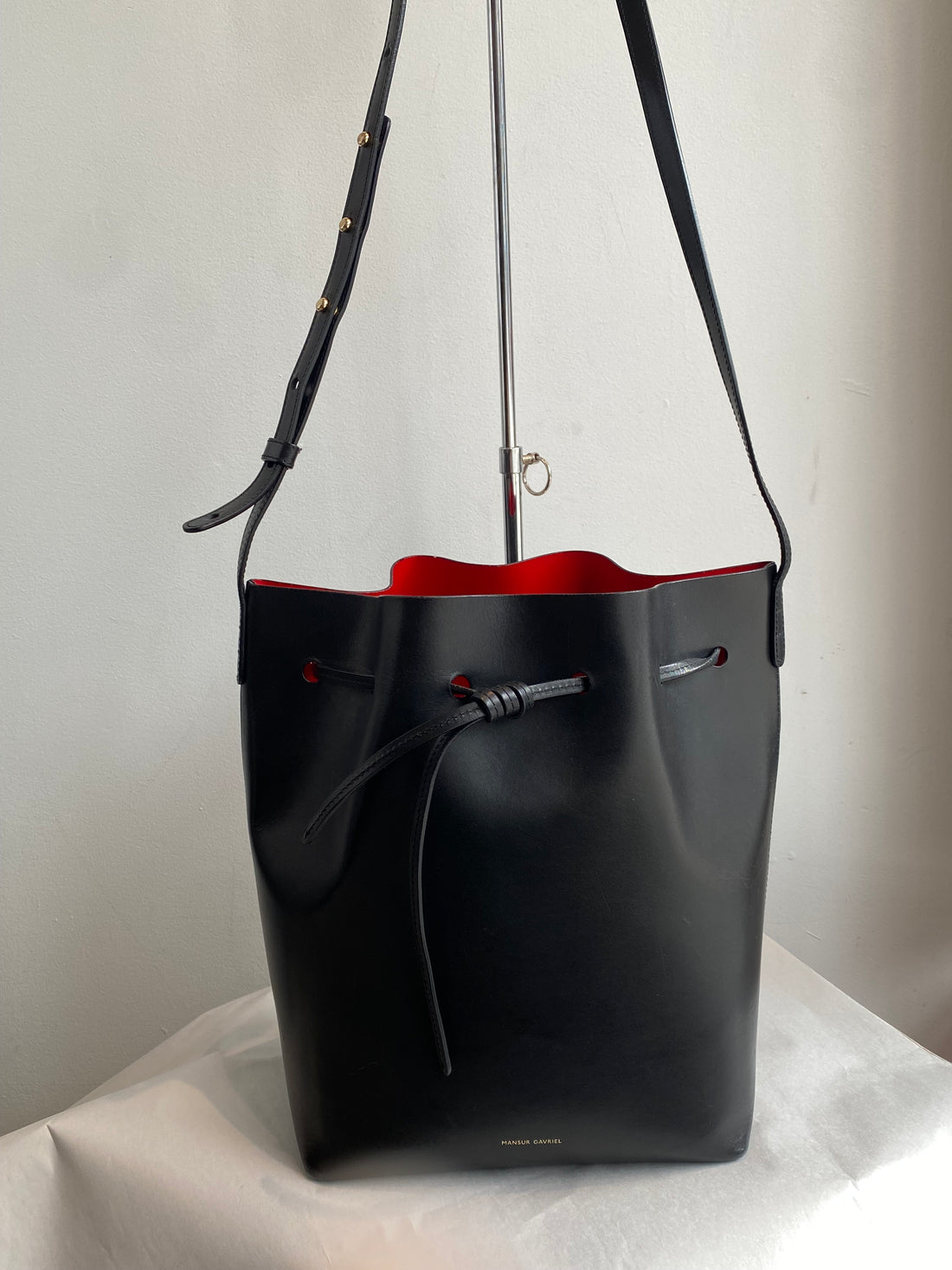 Mansur Gavriel Black Large Bucket Bag