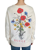 Gucci Ivory & Red Chateau Marmont Flora Print Sweater - S