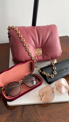 Gucci Brown Faux Tortoise Round Sunglasses