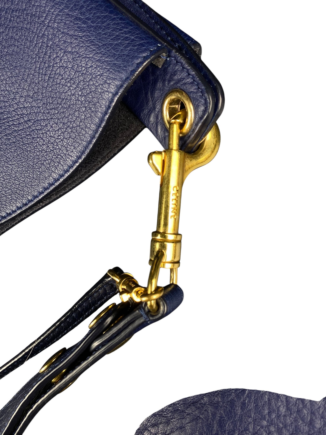 Celine Indigo Large Hobo Shoulder Bag