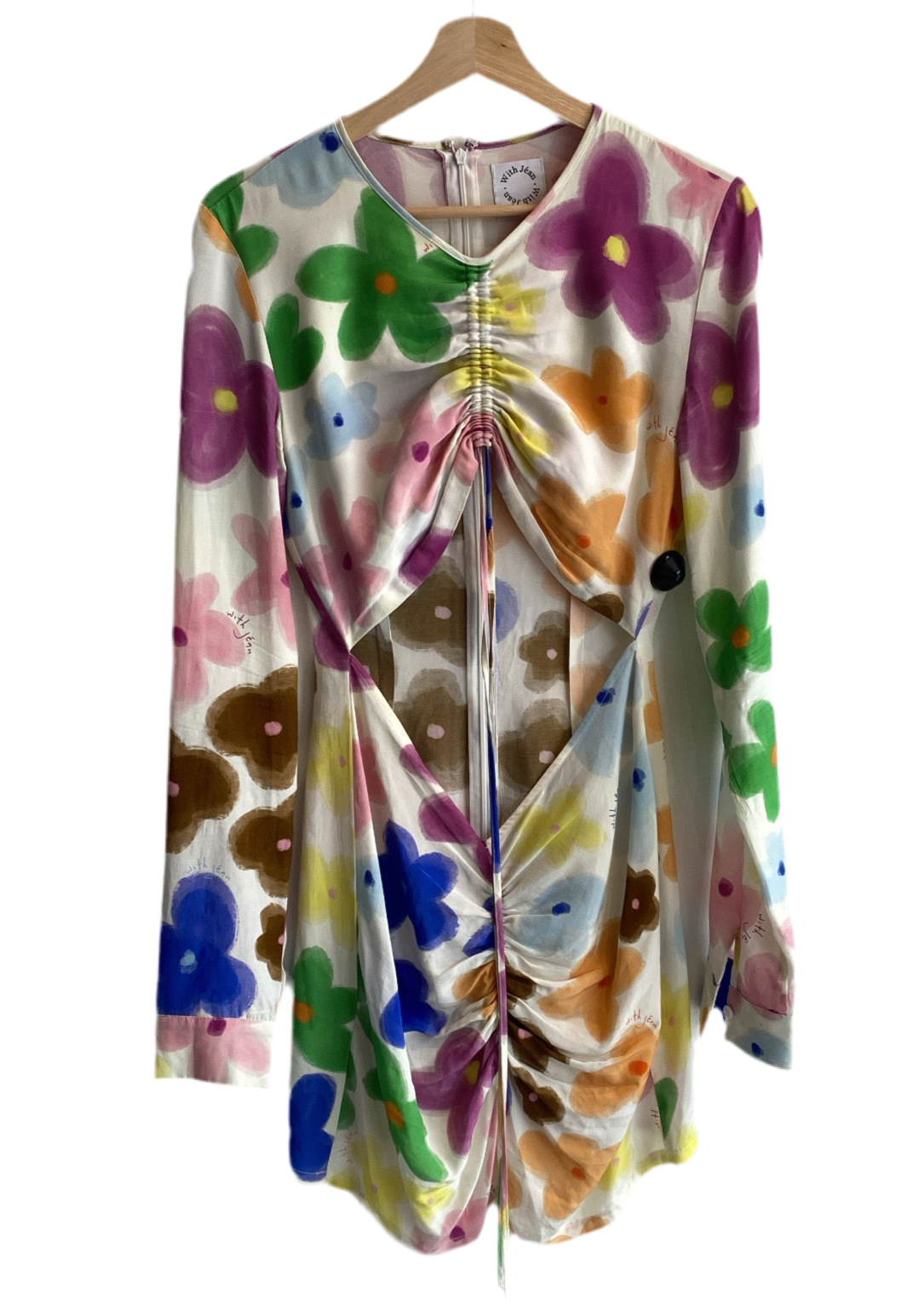 With Jean Floral Print Dress - S