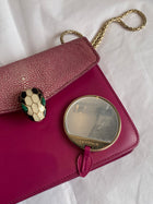 Bvlgari Pink Stingray Small Serpenti Crossbody Flap Bag