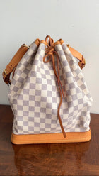 Louis Vuitton Damier Azur Noe GM Drawstring Bucket Bag