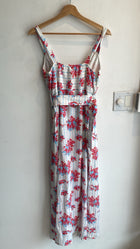 Gul Hurgel Floral Print Linen Maxi Dress - L