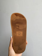 MCM Brown Monogram Slides - 38