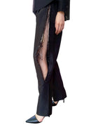 Comme Des Garçons Black Distressed Slash Pants - M / US 6