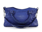 Balenciaga Blue SS2010 Arena Lambskin Leather The First City Bag