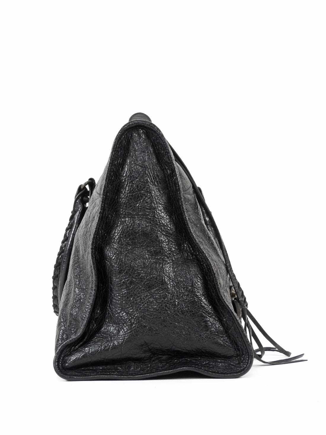 Balenciaga Black AW2014 Arena Lambskin Leather City Large Work Bag