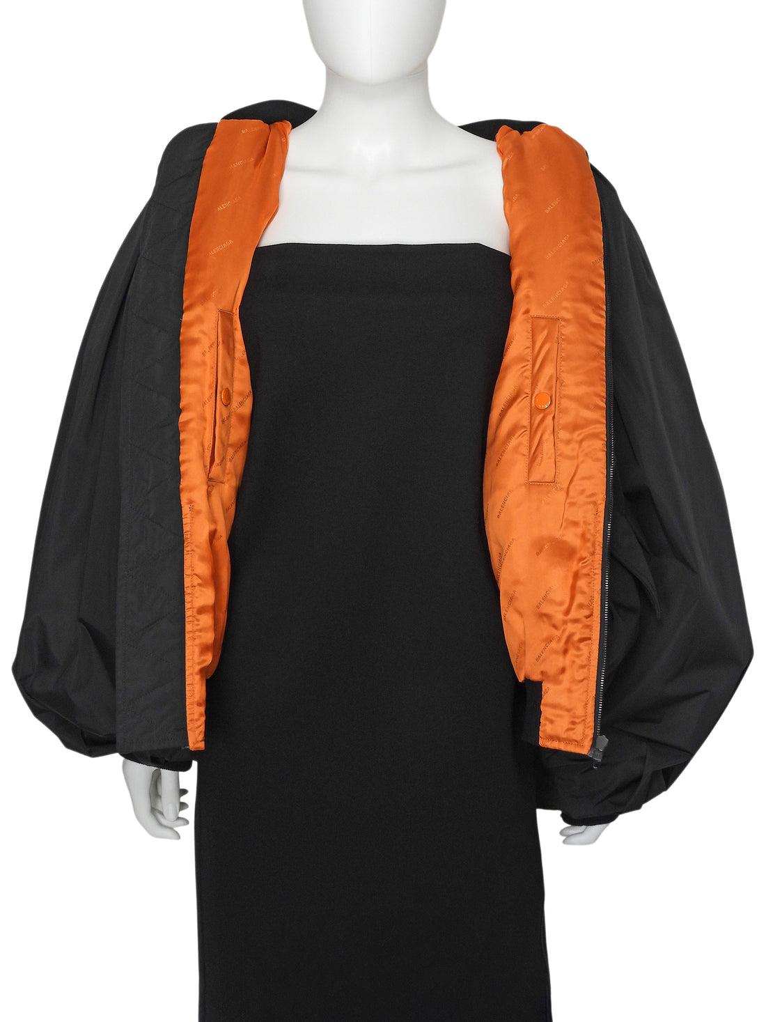 Balenciaga Lightweight Draped Bomber Jacket - 38