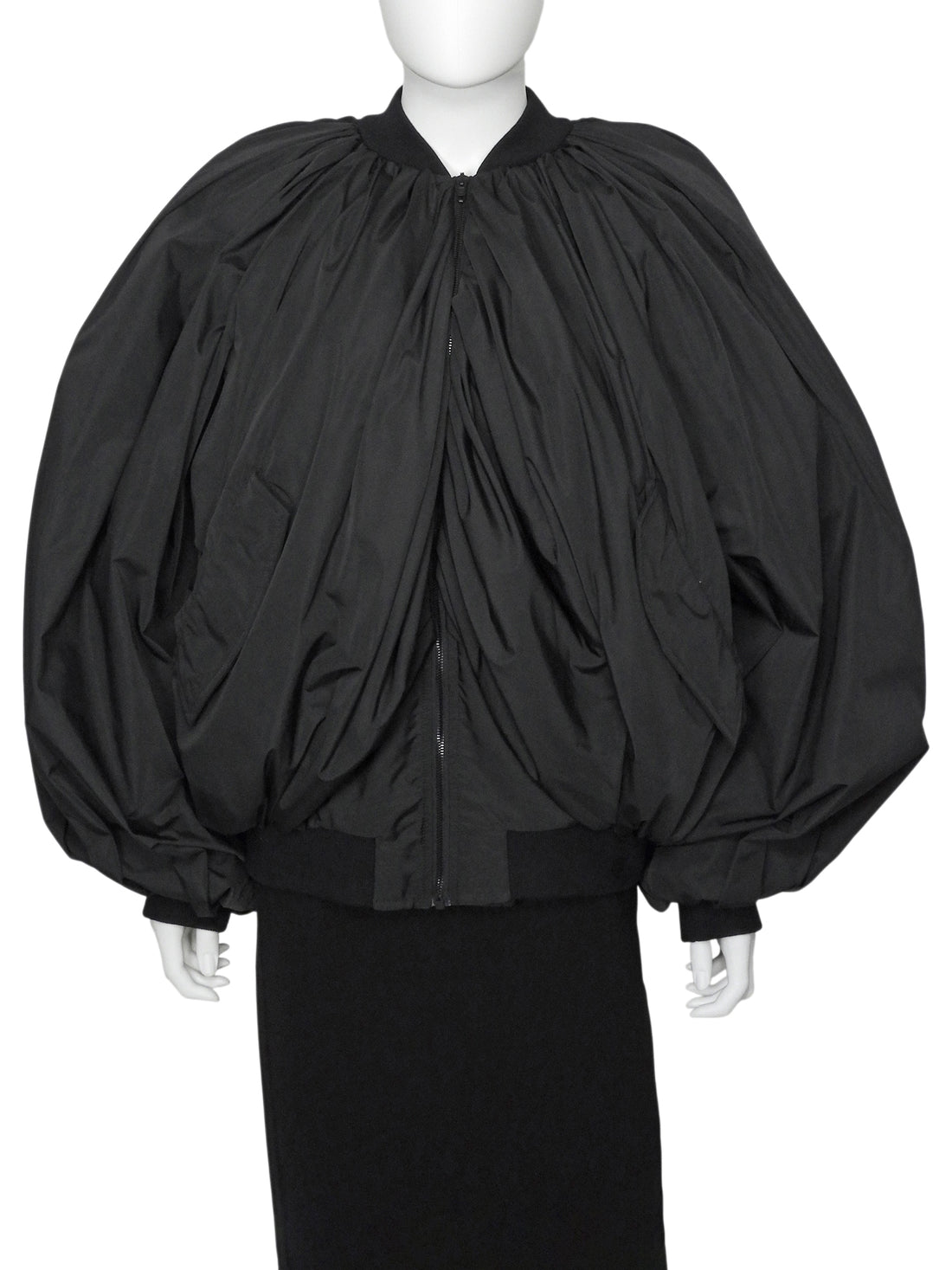 Balenciaga Lightweight Draped Bomber Jacket - 38