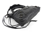Balenciaga Black Leather Classic Moto City First Bag