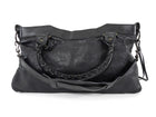 Balenciaga Black Leather Classic Moto City First Bag