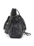 Balenciaga Black Leather Classic Moto City First Bag