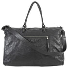 Balenciaga Dark Grey AW2009 Arena Lambskin Leather Large Weekender Duffle Bag