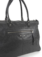 Balenciaga Dark Grey AW2009 Arena Lambskin Leather Large Weekender Duffle Bag