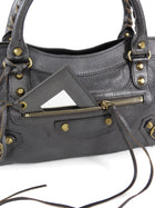 Balenciaga Brown Pewter SS2013 Dark Brown Pewter City The First Bag