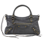 Balenciaga Brown Pewter SS2013 Dark Brown Pewter City The First Bag