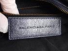 Balenciaga Dark Navy Blue Arena Lambskin Leather The First City Bag