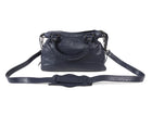 Balenciaga Dark Navy Blue Arena Lambskin Leather The First City Bag