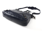 Balenciaga Dark Navy Blue Arena Lambskin Leather The First City Bag