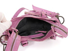 Balenciaga Pink Rose Berlingot Leather Classic Moto City Bag