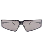 Balenciaga Black Metal Frame BB Logo Shield 2.0 Sunglasses