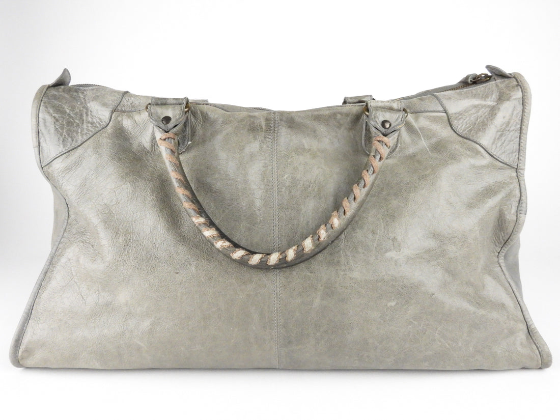 City handbag Balenciaga Brown in Suede  30858623