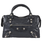 Balenciaga Midnight Navy Arena Lambskin Giant 21 Classic City Medium Bag