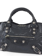 Balenciaga Midnight Navy Arena Lambskin Giant 21 Classic City Medium Bag